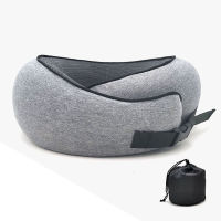 Memory Foam Neck Pillow Cervical Verte Travel Portable Noon Break Aircraft U Type Of Pillow Sleep Camping Pillow Carry Bag