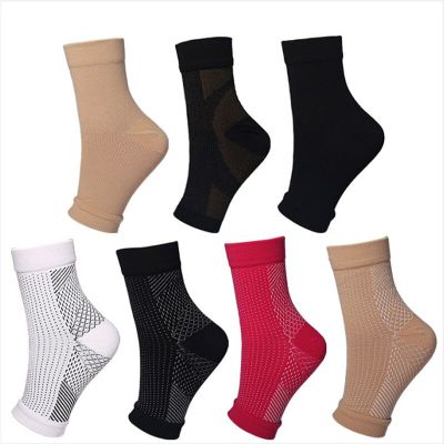 ：“{—— Foot Anti Fatigue Compression Foot Sleeve Ankle Support Running Cycle Basketball Sports Socks Outdoor Men Woman Ankle Brace Sock