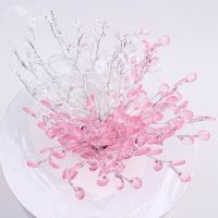 【CC】 20Pcs Branch Artificial Bouquet Flowers Colorful String Wedding Decoration Crafts