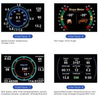 Hud Speedometer Universal Head-Up Display Universal Heads Up Display สำหรับรถยนต์จอแสดงผล LCD ขนาดใหญ่ HUD พร้อมการแจ้งเตือนการขับขี่ Overspeed