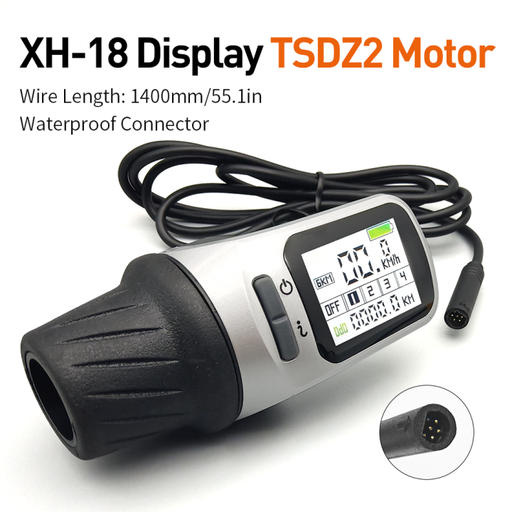 ebike-dsiplay-6pin-xh18-lcd-tsdz2b-tsdz2จอแอลซีดีสำหรับมอเตอร์ขับขนาดกลางไฟฟ้าชุดจักรยานไฟฟ้า