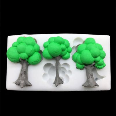 【YF】 Tree Silicone Mold Fondant Chocolate Sugarcraft Cake Decorating Tools Baking Accessories