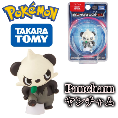 TOMY EX Asia-28 Pokemon Figures Kawaii Pancham Toys High-Quality Exquisite Appearance Perfectly Reproduce Anime Collection Gifts