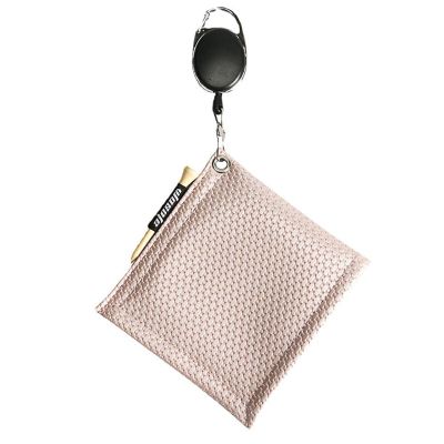 1 PCS Golf Ball Cleaning Towel with Carabiner Hook Water Absorption Clean Golf Club Head Wiping Cloth Parts Cleaner Accessories , 3