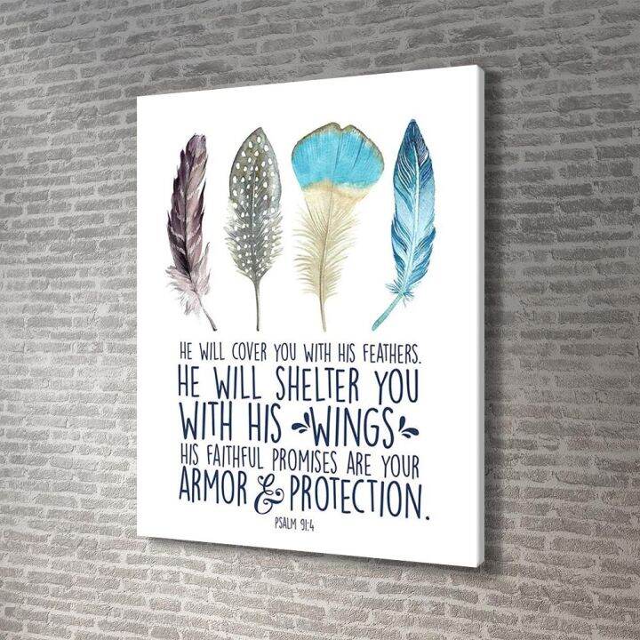 Canvas Poster Christian Bible Verse Hd Scripture Wall Art Print 