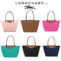 xiyanhuang longchamp แท้ neo Le Pliage tote bag【ขนาด L*M หูยาว】กระเป๋าช้อปปิ้ง พับเก็บได้ กระเป๋ากันน้ำ ผู้หญิง กระเป๋าช้อปปิ้ง