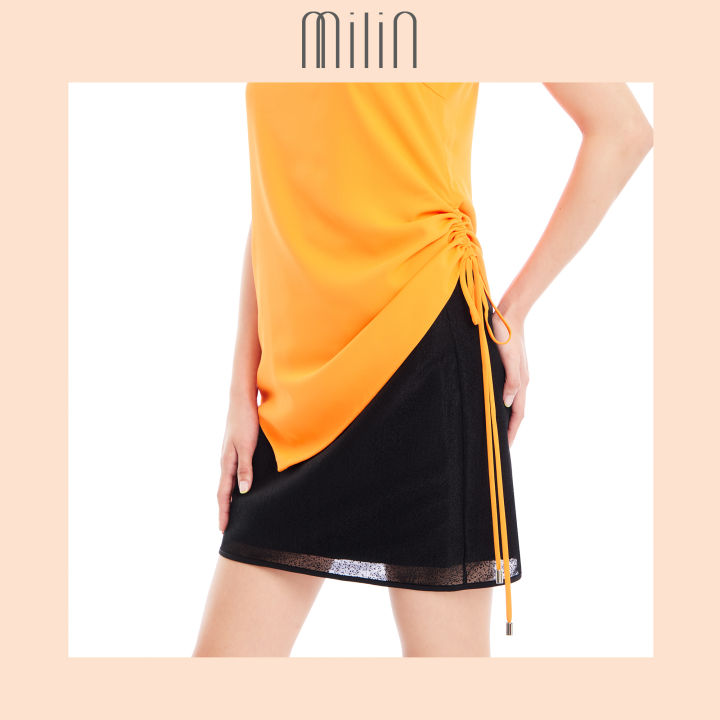 milin-mesh-tiny-dot-texture-polyester-mini-skirt-กระโปรงสั้นผ้าตาข่าย-elite-skirt