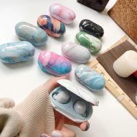 Marble Earphone Case For Samsung Galaxy Buds Plus Wireless Bluetooth Headset Protective PC Cover Earbuds Protective Case Wireless Earbuds Accessories