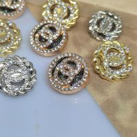 Wholesale Luxury Rhinestone Shank Buttons Of Clothing High Quality Fashion Decor Metal Button For Women Dress Sewing Accessories Haberdashery