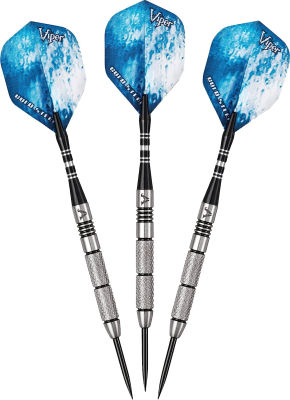 ‎Viper by GLD Products Viper Cold Steel 80% Tungsten Steel Tip Darts 21 grams Two Knurled Bands