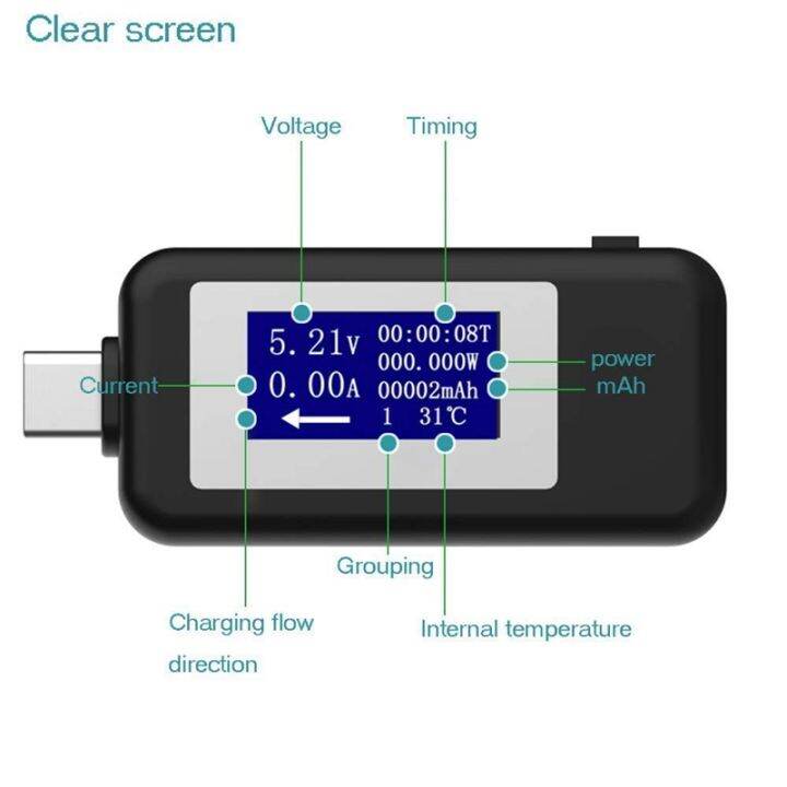 keweisi-type-c-usb-meter-tester-power-meter-usb-multimeter-voltage-and-current-tester-0-5-1a-4-30v-usb-power-tester-tester-display-capacity-voltage-current-detector