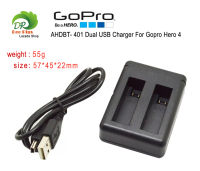 AHDBT-401 Dual USB Charger for GoPro Hero 4 / AHDBT-401 ดับเบิ้ล usb ชาร์จ GoPro Hero 4