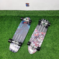 [?พร้อมส่ง]?Surf skate เซิร์ฟสเก็ต ขนาด 32" ทรัค CX4 ระบบ บูชชิ่ง ลายดอกไม้