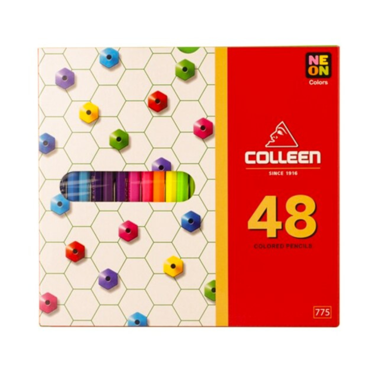 colleen-สีไม้คอลลีน-48-สี-แท่งเดี่ยว-colleen-neon-48-color-pencils