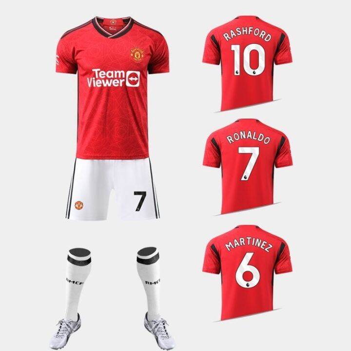 23-24-football-manchester-united-take-away-the-ball-clothes-suit-custom-game-children-adult-training-cristiano-ronaldo-jersey