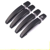 For Opel Astra H 2004-2009 OPEL Astra J 2010-2015 Vauxhall Chrome Black Car Door Handle Cover Trim Stickers Styling Accessories