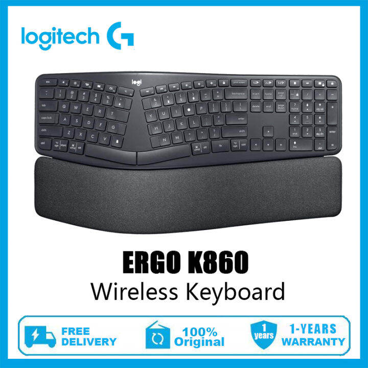 Logitech ERGO K860 Wireless Ergonomic Keyboard with Split Keyboard