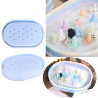 12 Holes Ring Storage Tray Mold 3D Ring Display Bracket Silicone Resin Mold Home Art Storage Tray Jewelry Organizer Mold