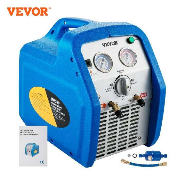 VEVOR Refrigerant Recovery Machine 110V/220V 50Hz/60Hz 3/4HP Single
