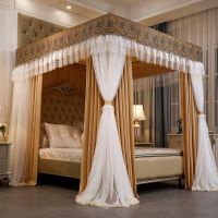 [COD] hotel mosquito net home 2022 floor-standing blackout belt bracket princess double pole 1.8 bed