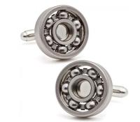 Free Shipping Ball Bearing Cufflinks Functional Rotatable Diversity of Mechanic Vintage Metal Color Cuff Links
