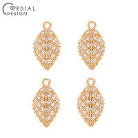 Cordial Design 50Pcs 8*14MM Jewelry Findings &amp; ComponentsDIY CharmsEarrings PendantHand MadeJewelry AccessoriesLeaf Shape