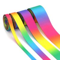 20yards Gradient Color Double Sided Rainbow Satin Ribbon Set Gift Wrapping DIY Wrapping Art Sewing Bow-Knot Crafts Home Packing Gift Wrapping  Bags