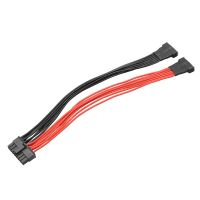 E 1PC 16 Holes 12S Female To 6S Male Connector Charger Lipo Battery Balance Line Wire Charging Adapter Plug For RC Plant UAV