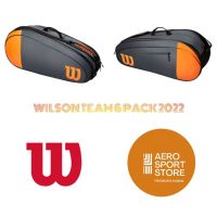 [WILSON Court ถุงเทนนิส 6 แพ็ก/สีเทา - สีฟ้า ของแท้]