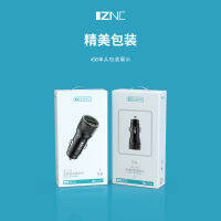 [COD]i68 คู่ USB ชาร์จไฟในรถรถโลหะชาร์จอลูมิเนียม QC3.0 ชาร์จแฟลชชาร์จเร็วเข้ากันได้อย่างเต็มที่ พร้อมบรรจุภัณฑ์