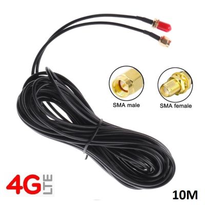 10M 3G 4G LTE Antenna Extension Cable Lead RP-SMA For 4G Routers and SMA Port Antennas