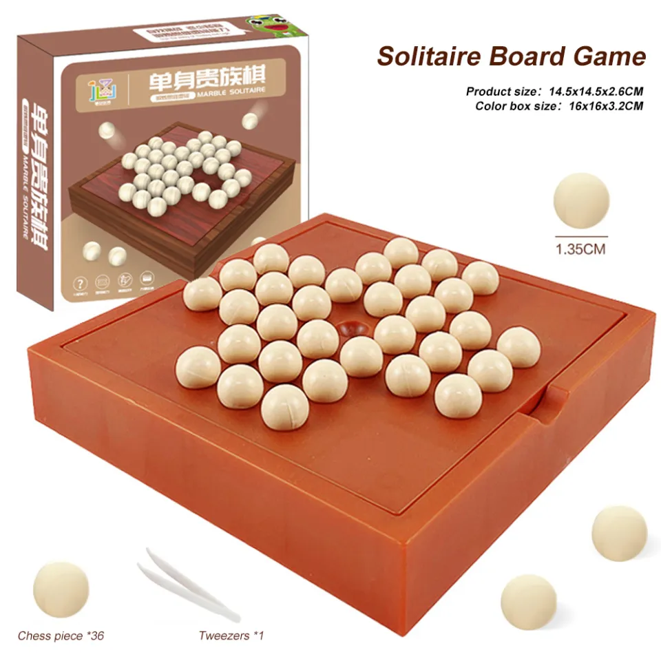 Generic Wooden Solitaire Board Game Mind Brain Teaser Diamond Chess For @  Best Price Online