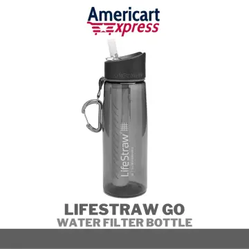 Lifestraw Water Filter Bottle Go Stainless Steel 700ml White