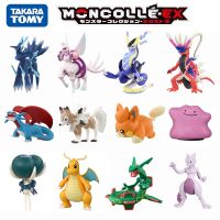 【CC】 TAKARA TOMY Anime Figures Trainer Ash Ketchum Pikachu Charizard X Zeraora Lucario Haxorus Kyurem Solgaleo Figure