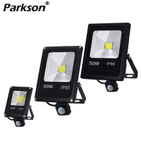 Motion Sensor Led Flood Light 220V 50W 30W 10W Outdoor LED Spotlight Floodlight Wall Lamp Reflector IP65 Waterproof Lighting