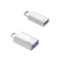 USB OTG Adapter for IOS13 Lightnings 8Pin to USB 3.0 Type-C Converter Compatible with Iphone14/13/12 Ipad Card Reader Earphone