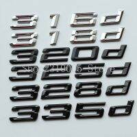 NEW Old Font Numbers Letters 316d 318d 320d 325d 328d 330d 335d GT Top ABS Emblem for BMW 3 Series Car Trunk Nameplate Logo Sticker