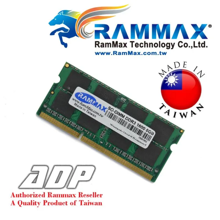 Rammax 8gb Ddr3 1600mhz Sodimm Laptop Memory Lazada Ph