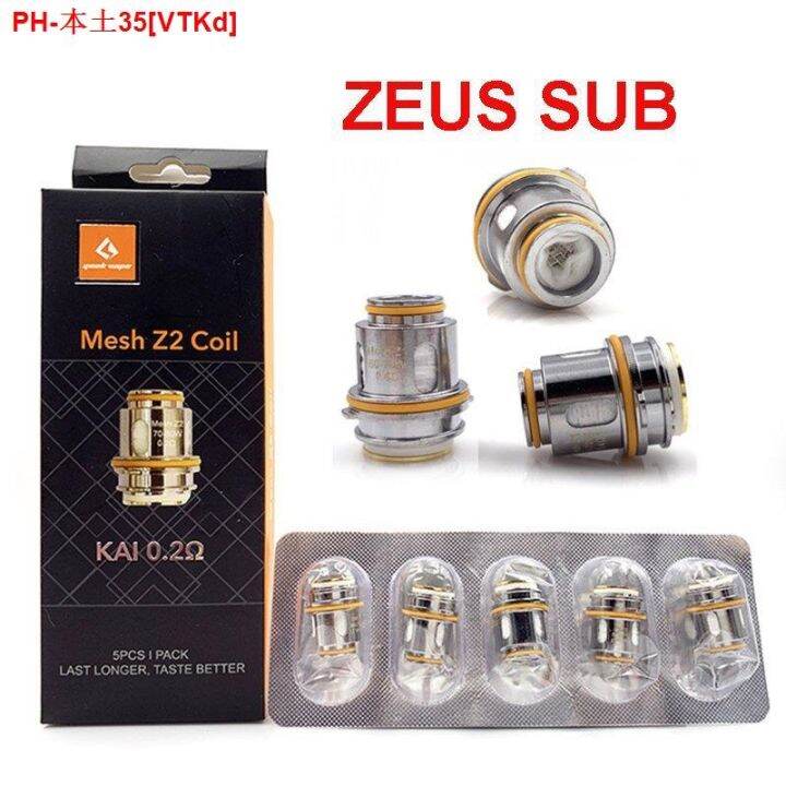 GeekVape Zeus Mesh Coil Z1 0.4ohm Z2 0.2ohm Coils Fit Zeus Sub Ohm Tank