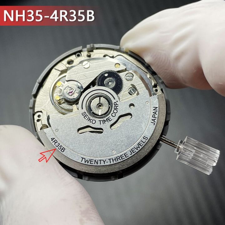 genuine-japan-nh35-4r35b-automatic-mechanical-movement-mod-silver-patch-sticker-modified-rotor-24-jewels-nh35a-nh36a-white-3-0