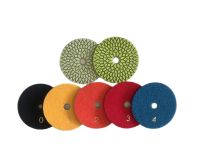 1 Set 4 Inch 100mm 5 Steps Polishing Wet Pad Abrasive Disc Diamond Tool For Stone Marble Granite Tile Flexible Grinding