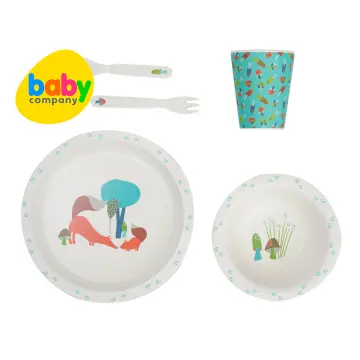 Upward Baby Suction Plates & Bowls for Baby -Toddler Essentials Silicone  Baby Plate & Bowl with 2 Baby Spoons Self Feeding 6 Months - Kids Plates  Baby