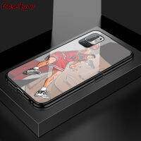 Case4you สำหรับ Xiaomi M3 Poco M3 POCO Pro M3 Pro 5G กันกระแทกอนิเมะ SLAM DUNK Sakuragi Hanamichi Rukawa Kaede เคสเคสกระจกเทมเปอร์