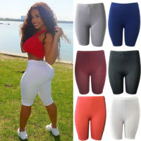 High Waist Sports Shorts Women Biker Shorts Summer Casual Sexy Skinny Fitness Solid Bodycon Cycling Slim Bottoms