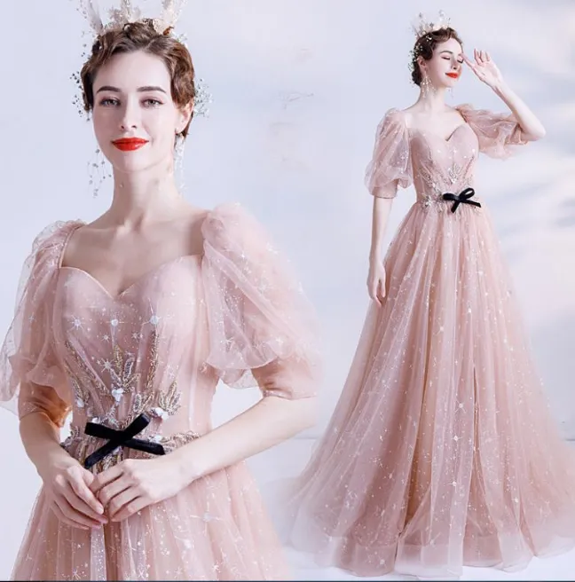 pink ball gown for women