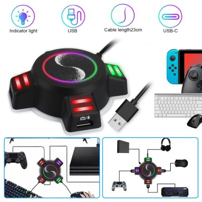 ✶✽۞ Portable Durable Mouse Keyboard Controller Converter Compatible for Switch/Switch OLED/PS4/PS4 Pro/PS4 Slim
