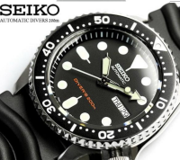 Seiko_นาฬิกาผู้ชาย ออโตเมติก Automatic Diver200M Mens Watch รุ่น SKX007K1 - Black