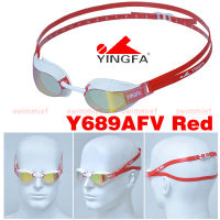 ใหม่ YINGFA Y689AFV แว่นตาว่ายน้ำมืออาชีพการแข่งขันการฝึกอบรมแข่งป้องกันหมอกป้องกันรังสียูวีสีดำสีฟ้าสีส้มสีเหลือง