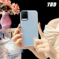 YBD เคสสำหรับ Vivo โทรศัพท์แสงเลเซอร์ออโรร่า Y21E Y21A Y21T Y21S Y21 Y33S Y33T Y21G V2111 V2110 V2109 V2135อะคริลิคด้านล่างเคสวัสดุป้องกันการตก