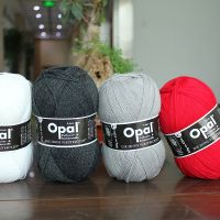 1x100g ball Opal wool yarn Uni 4ply yarn Sock Yarn 75 wool 25 polyamide/ Nylon socks knitting yarn